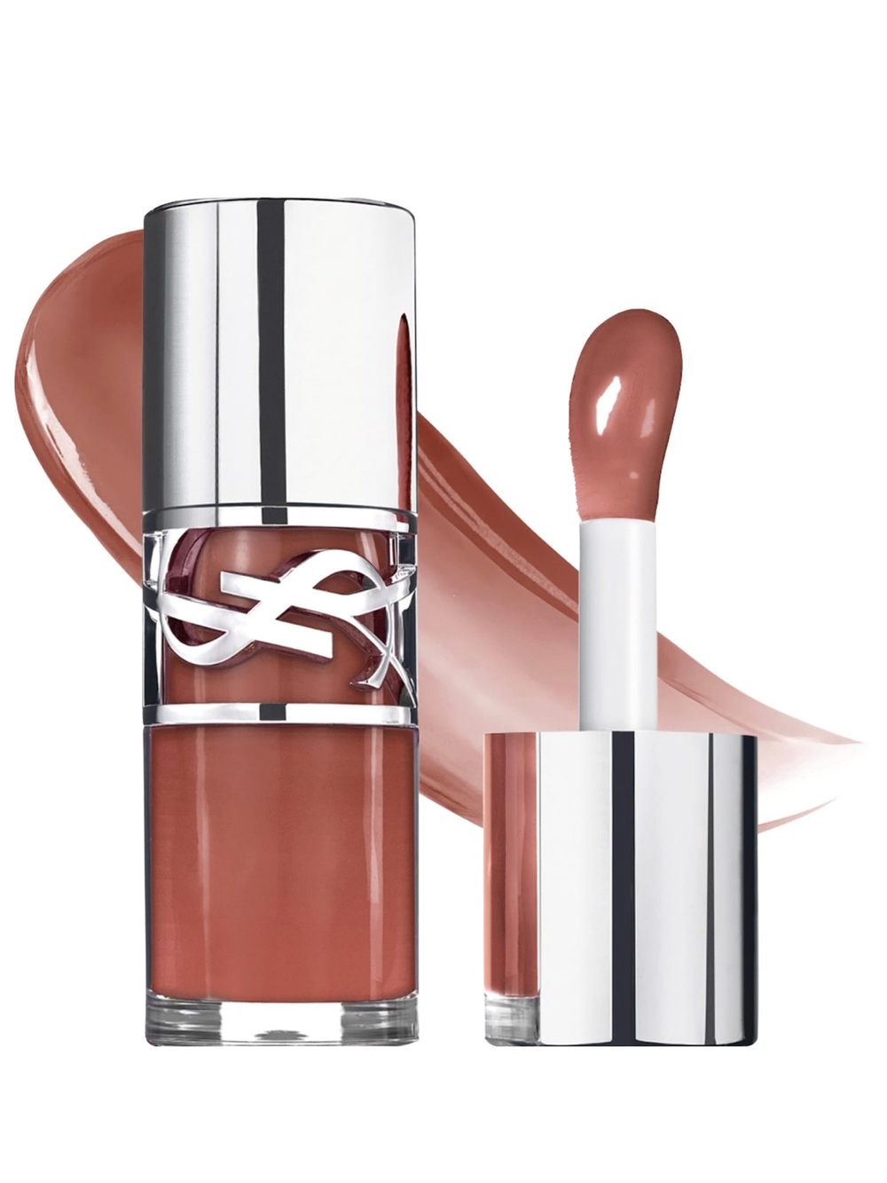 YSL Loveshine Plumping Lip Oil Gloss: #4 Honey Pure Love (Sheer Rose Brown) - Picture 2 of 8